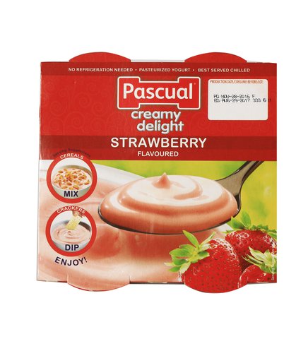 Pascual Creamy Delight Strawberry Yogurt 4 pcs /pack