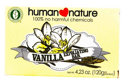 Human Nature Body Soap Vanilla Exfoliating Bar 120 g