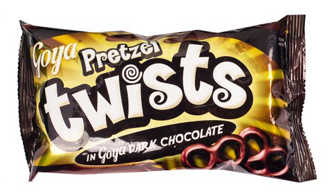 Goya Pretzel Twists Dark Chocolate 60 g