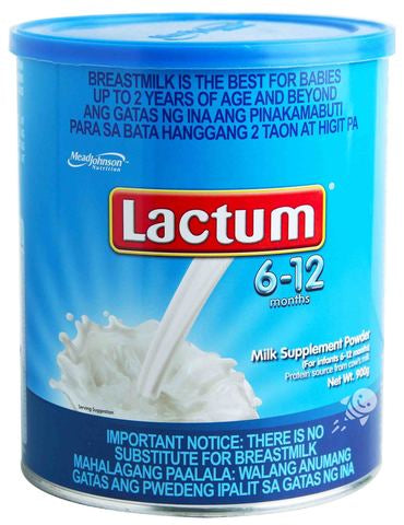 Lactum 6 - 12 Months Milk Supplement Powder Plain 900 g