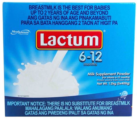 Lactum 6 - 12 Months Milk Supplement Powder Plain 1.2 kg