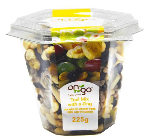 On The Go Fusion Snack Trail Mix With A Zing 225 g
