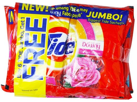 Tide Detergent with Downy 6+1 packs (74 g /pack)