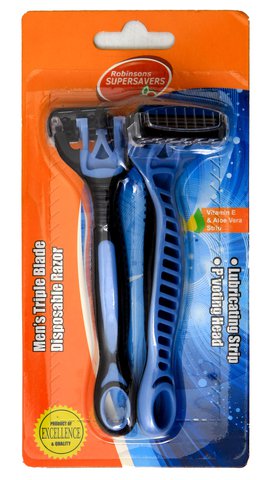 Supersavers Blade Razor Pivot Men 2 pcs /pack