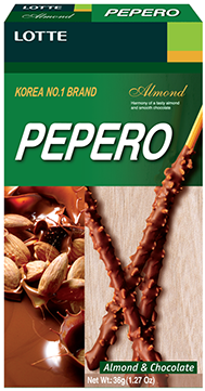 Pepero Almond &amp; Chocolate Gift Box 1 pack (6 pcs x 36 g)