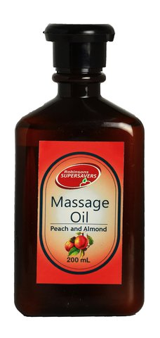 Supersavers Massage Oil Peach And Almond 200 ml