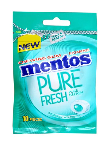 Mentos Chewing Gum Winter Green Bag 10 pcs /pack