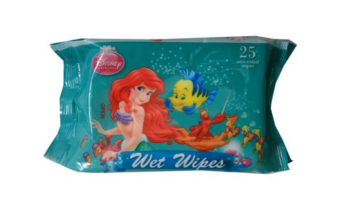 Disney Princess Baby Wipes Unscented 25 sheets (1 pack)
