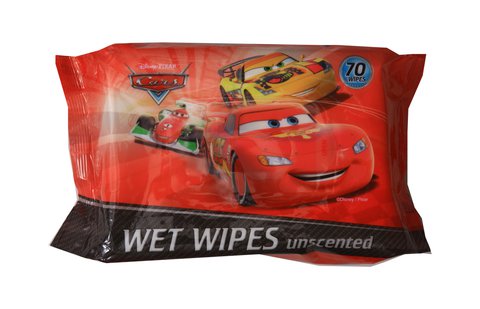 Disney Cars Baby Wipes Unscented 70 wipes /pack