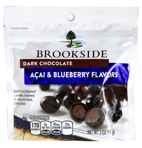 Brookside Dark Chocolate - Acai &amp; Blueberry Flavor 3 oz