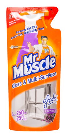 Mr Muscle Glass &amp; Multi-Surface Cleaner Refill – Lavender 250 ml