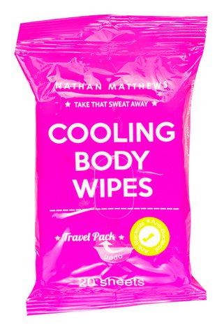 Nathan Matthews Deo Cooling Body Wipes Women - Travel Pack 20 sheets /pack
