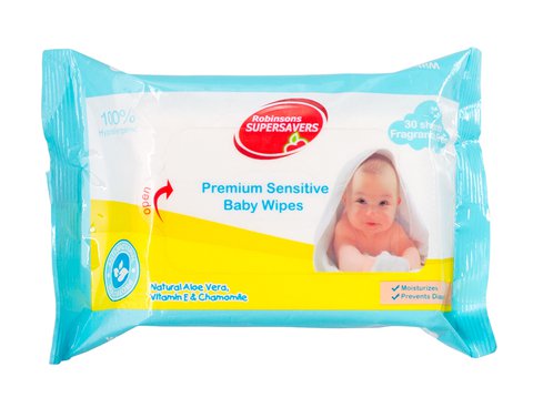 Supersavers Baby Wipes Fragrance Free 30 sheets /pack