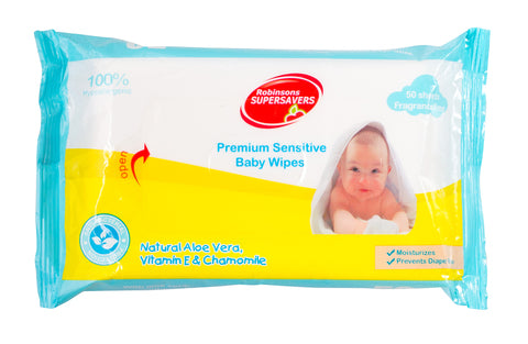 Supersavers Baby Wipes Fragrance Free 50 sheets /apck