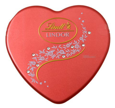 Lindt Lindor Pink Heart Tin 96 g