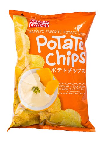 Calbee Potato Chips Cheddar &amp; Sour Cream 170 g