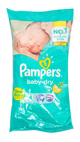 Pampers Baby Dry Newborn Baby Diapers 4 pcs /pack