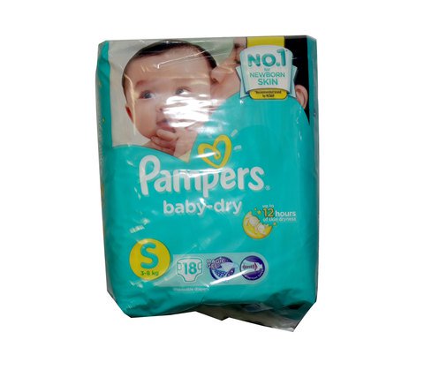 Pampers Baby Dry Diapers - Small 18 pcs /pack