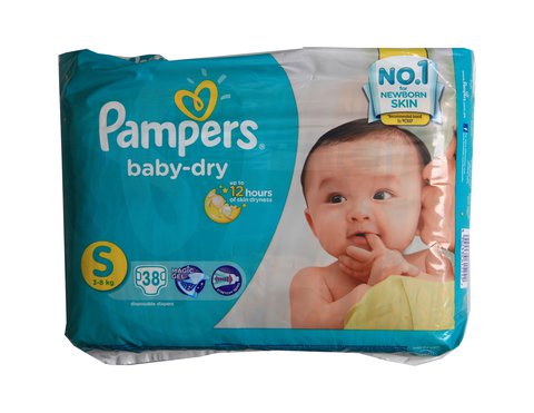 Pampers Baby Dry Baby Diapers Small 38 pcs /pack