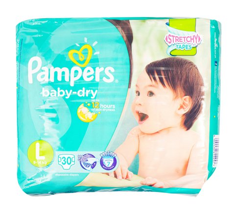Pampers Baby Dry Baby Diapers Size 2 - Large 30 pcs /pack