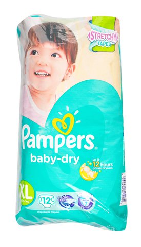 Pampers Baby Dry Baby Diapers XL 12 pcs /pack