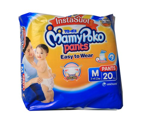 MamyPoko Pants Baby Diapers Medium 20 pcs /pack