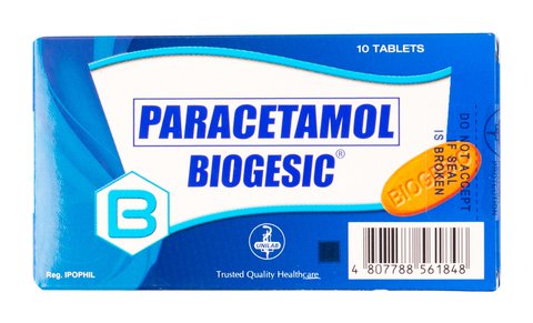 Paracetamol Biogesic Tablets 10 pcs /pack