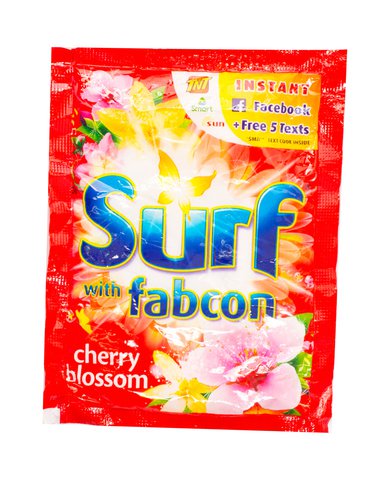 Surf Red Detergent Powder Cherry Blossom Sachet 57 g