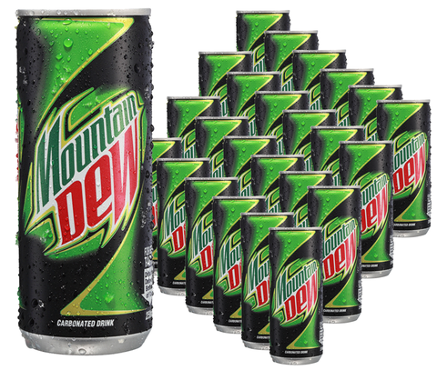 Mountain Dew in Can - 1 Case 24 cans (250 ml /can)