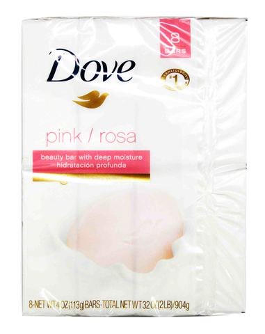 Dove Body Soap Pink Rosa 8 pcs (2 lb)