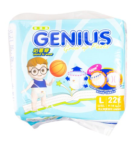 Genius Grow Up Pants Diaper Large 22 pcs /pack