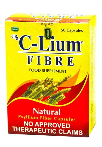 C-Lium Fibre Food Supplement Capsule 500mg 50 pcs/pack