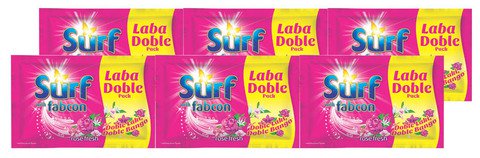 Surf Pink Detergent Powder Rose Fresh Sachet 6 sachets x 100 g