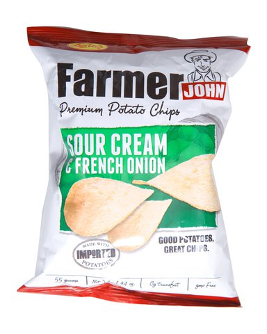 Farmer John Potato Chips Sour Cream &amp; French Onion 55 g