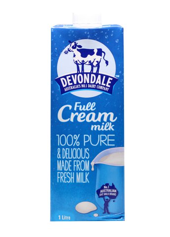 Devondale Full Cream Milk 1 l