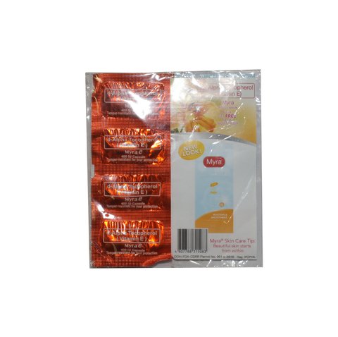 Myra 400 E Capsule With Free Vita White Facial Moisturizer 4 pcs /pack