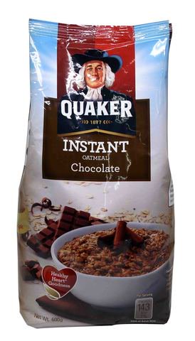 Quaker Instant Oatmeal Chocolate 600 g