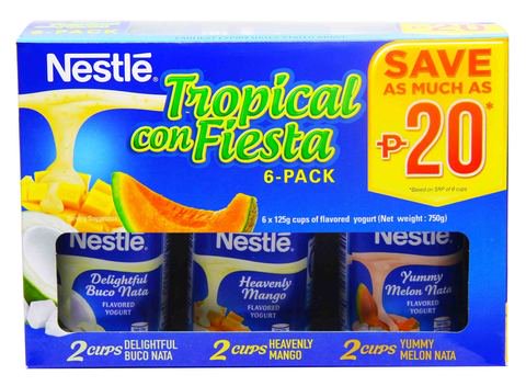 Nestle Tropical Con Fiesta Multipack Yogurt 1 pack