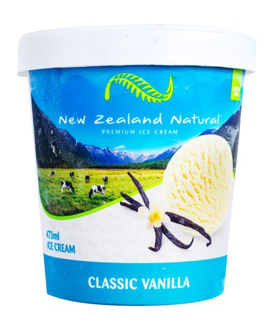 New Zealand Natural Vanilla Classic Ice Cream 473 ml
