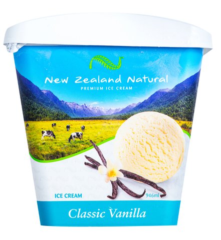 New Zealand Natural Classic Vanilla Ice Cream 946 ml