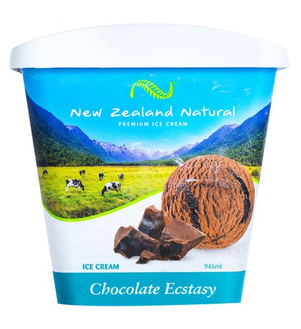 New Zealand Natural Chocolate Ecstasy Ice Cream 946 ml