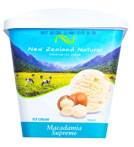 New Zealand Natural Macademia Supreme Ice Cream 946 ml