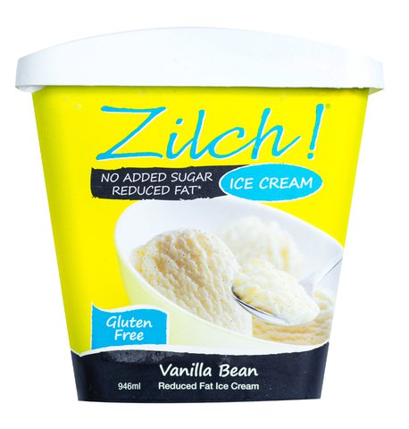 New Zealand Natural Zilch Vanilla Bean Ice Cream 946 ml