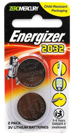 Energizer Lithium Battery CR2032 3V BP2 2 pcs /pack