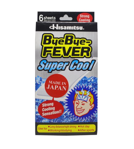 Hisamitsu Bye Bye Fever Super Cool Patches 6 pcs /pack