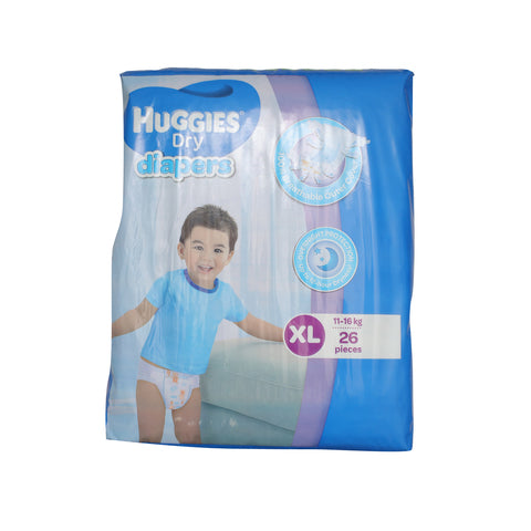Huggies Dry Diapers XL 26 pcs