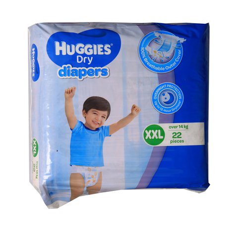 Huggies Dry Baby Diapers Economy - Extra Extra Large 22 pcs /pack