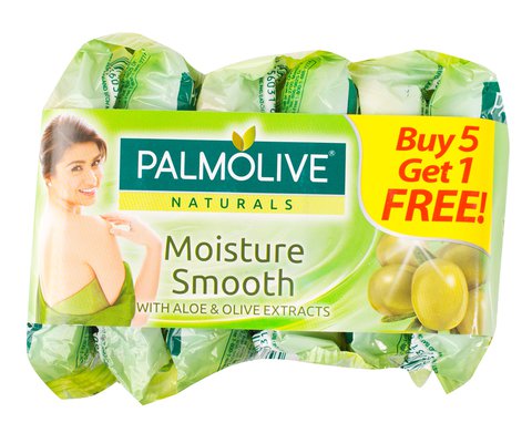Palmolive Body Soap Natural Green 1 pack (6 pcs x 55 g)