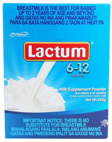 Lactum Milk Supplement Powder (6-12 Months) 350 g