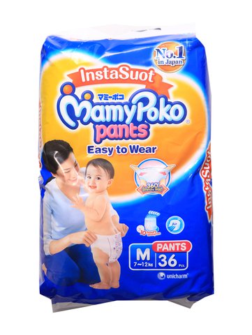 MamyPoko Pants Baby Diapers Medium 36 pcs /pack